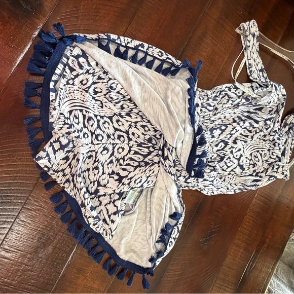 Lilly Pulitzer Navy and White Patterned Romper - Picture 5 of 5